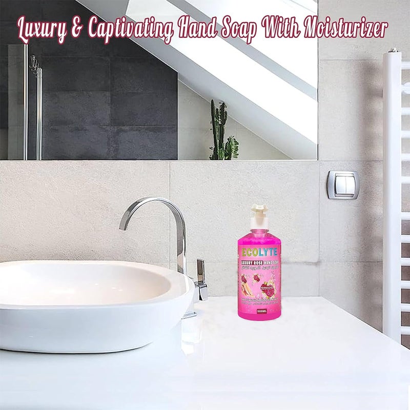 ECOLYTE+ صابون يدين إيكولايت+ برائحة الورد الفاخرة - 5 لترات - Image 5